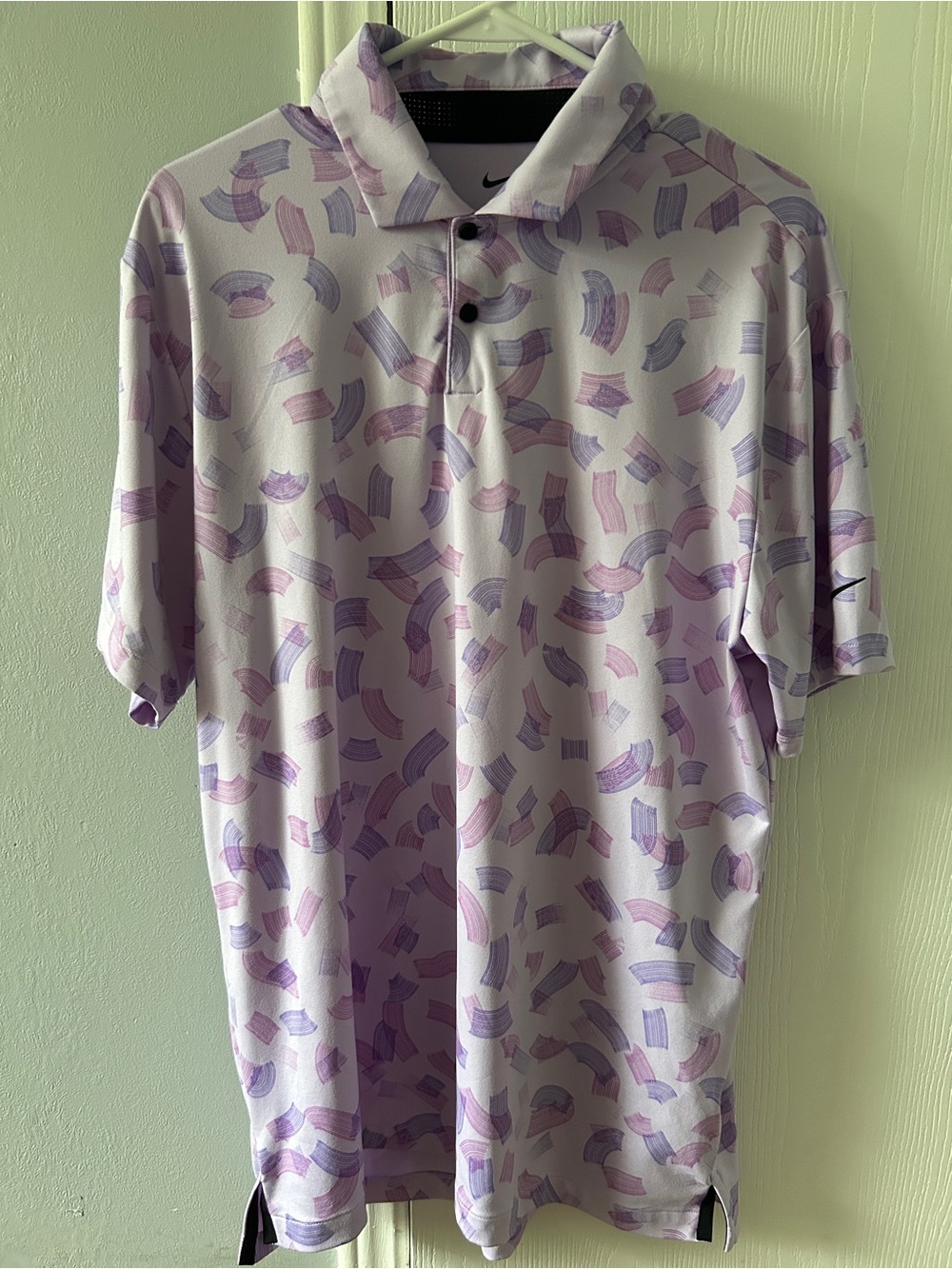 Nike Men’s Lavender & Light Purple Abstract Golf Polo